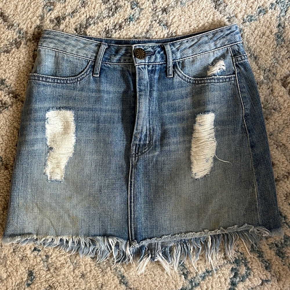 Show Me Your Mumu Jean Skirt